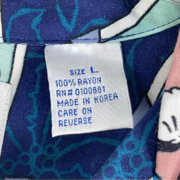 Disneyana Clothiers 2001 Mickey Mouse Shirt Family Reunion Disney Sz L - Picture 4 of 10